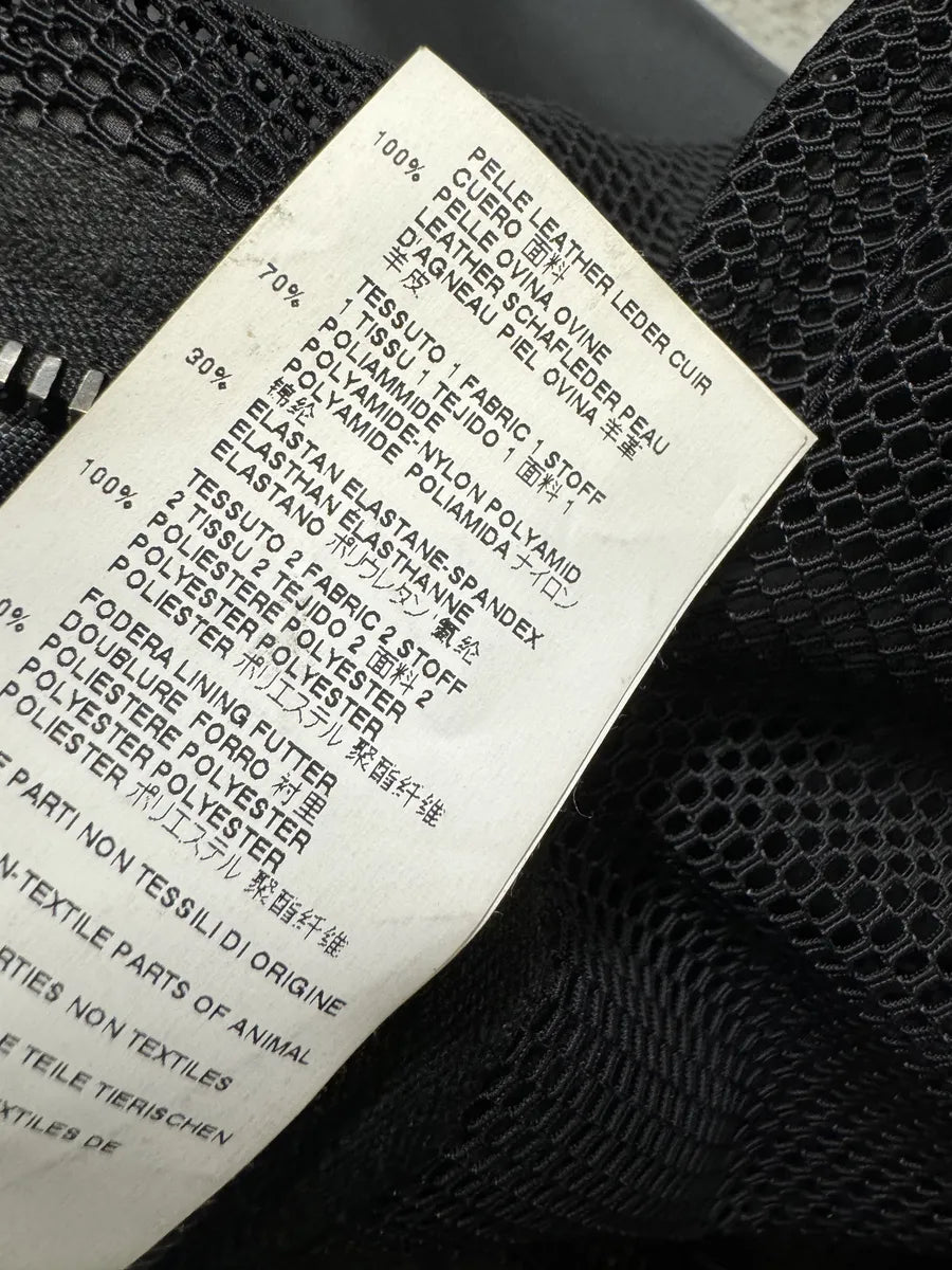 SS2016 Maison Margiela 5 Zips Black & Grey Perfored Jacket cWHxNrw 10