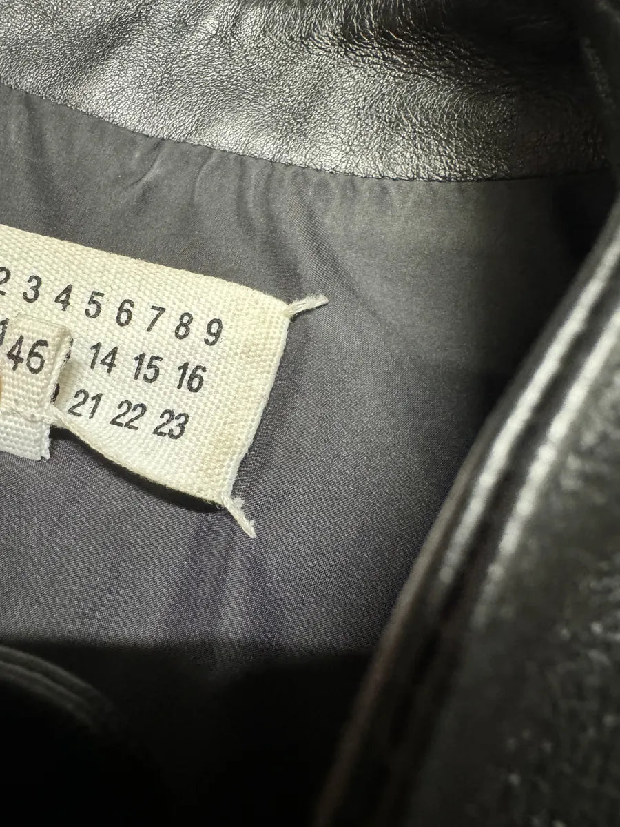 SS2016 Maison Margiela 5 Zips Black & Grey Perfored Jacket cWHxNrw 13