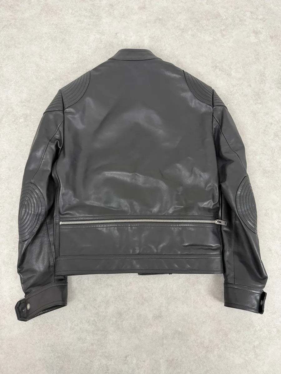 SS2016 Maison Margiela Black Premium Biker Calf Leather Jacket YtIHTGW 1