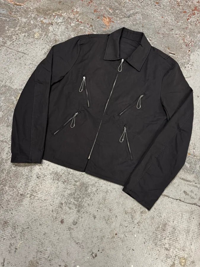 SS2016 Maison Margiela black Light Biker Jacket RTRrqPt 2