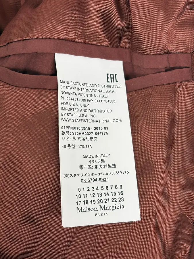 SS2016 Maison Margiela Rouille Nylon Studded Bomber Jacket Qympegl 10