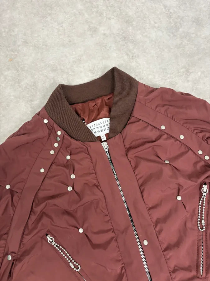 SS2016 Maison Margiela Rouille Nylon Studded Bomber Jacket Qympegl 4