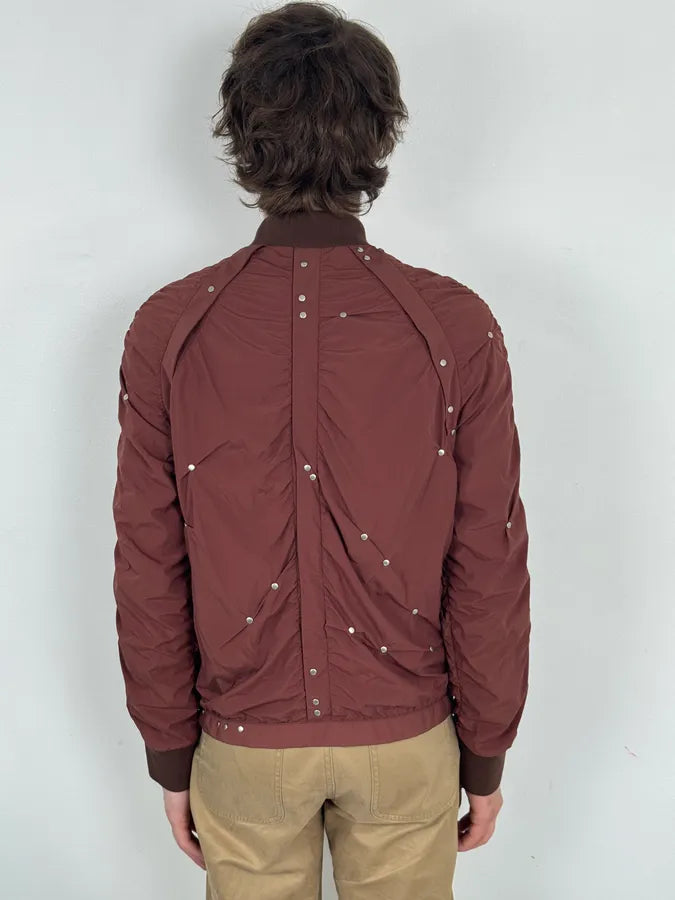 SS2016 Maison Margiela Rouille Nylon Studded Bomber Jacket Qympegl 2