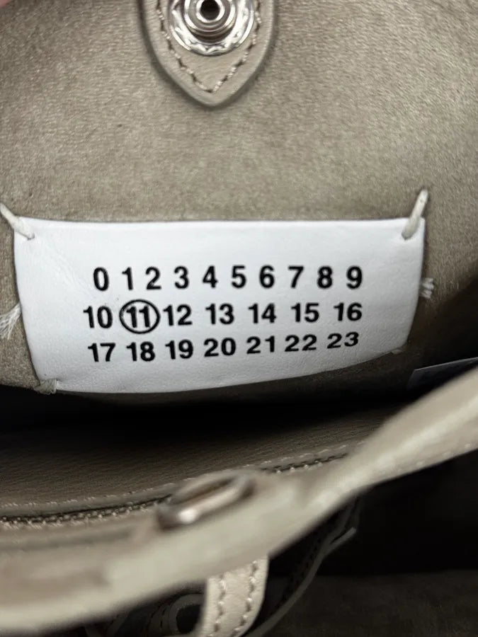 SS2016 Maison Margiela Grey Leather Pentagon Bag XJOHxIJ 6