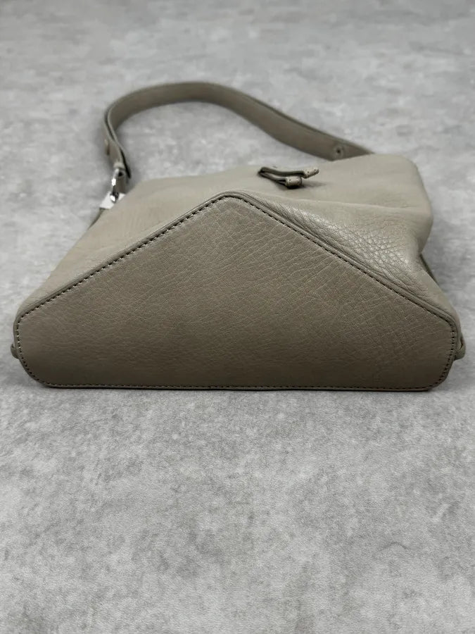 SS2016 Maison Margiela Grey Leather Pentagon Bag XJOHxIJ 3