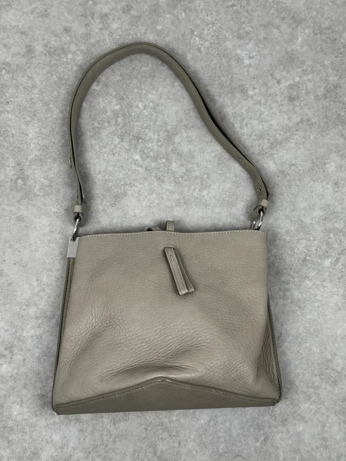SS2016 Maison Margiela Grey Leather Pentagon Bag XJOHxIJ 1