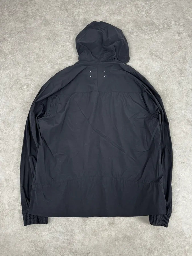 SS2016 Maison Margiela Navy 5 Zips Hooded Rain Jacket qkcwZLk 3