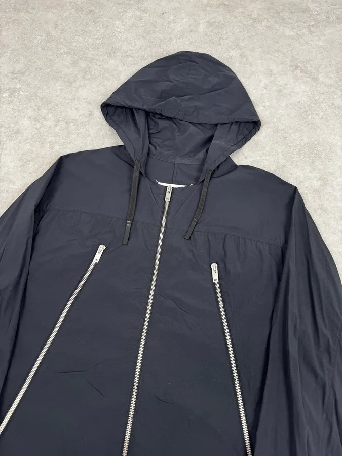 SS2016 Maison Margiela Navy 5 Zips Hooded Rain Jacket qkcwZLk 4