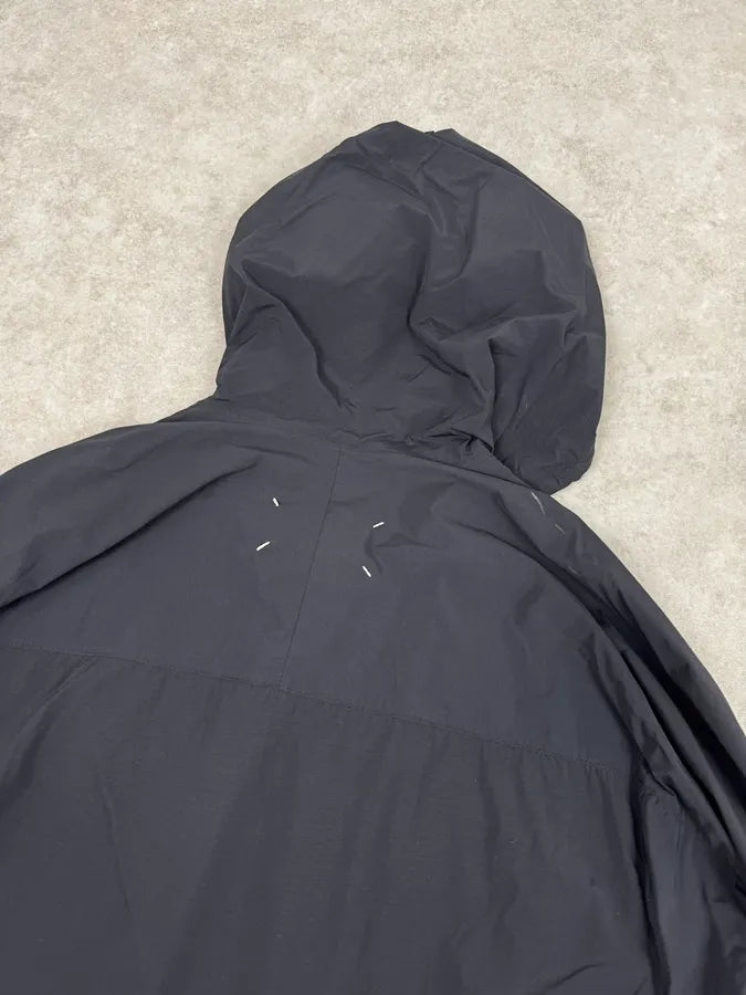 SS2016 Maison Margiela Navy 5 Zips Hooded Rain Jacket qkcwZLk 5