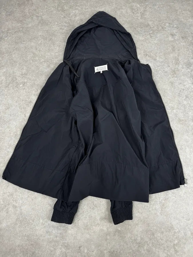 SS2016 Maison Margiela Navy 5 Zips Hooded Rain Jacket qkcwZLk 6