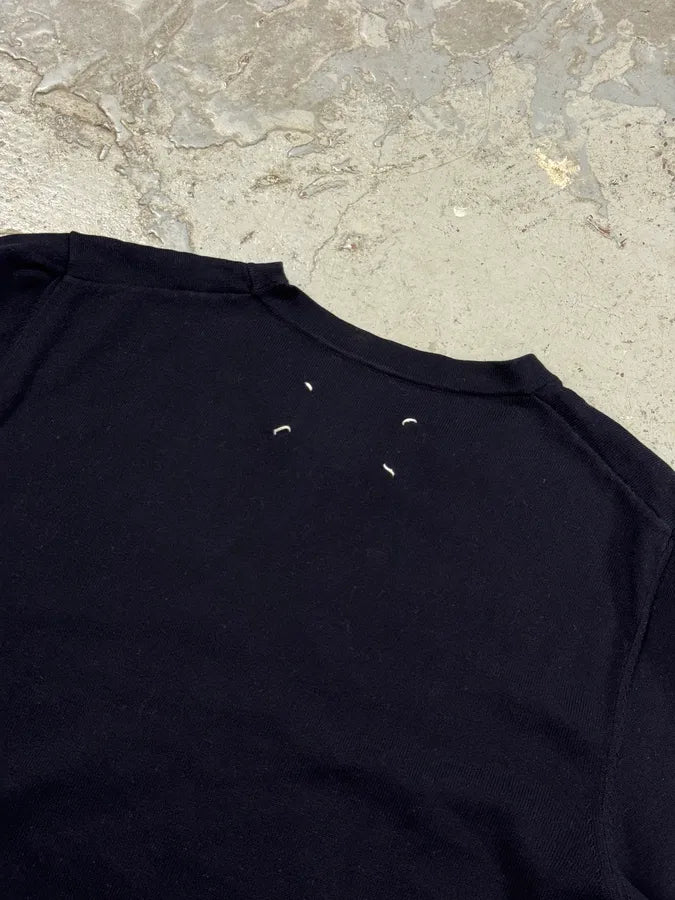 SS2016 Maison Margiela Navy Lined Signature Sweater TYhJegC 6