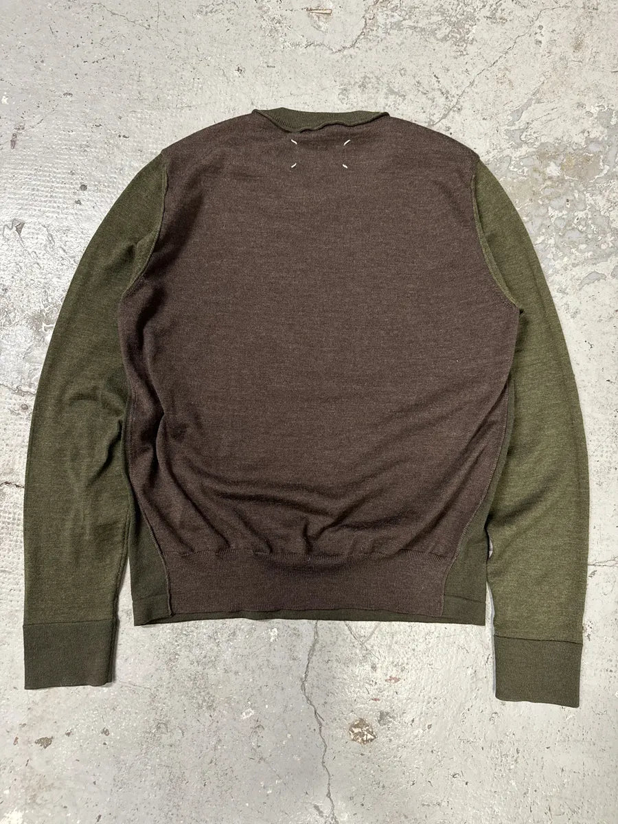 SS2016 Maison Margiela Olive Knit Sweater (S) zVLFgcb 0