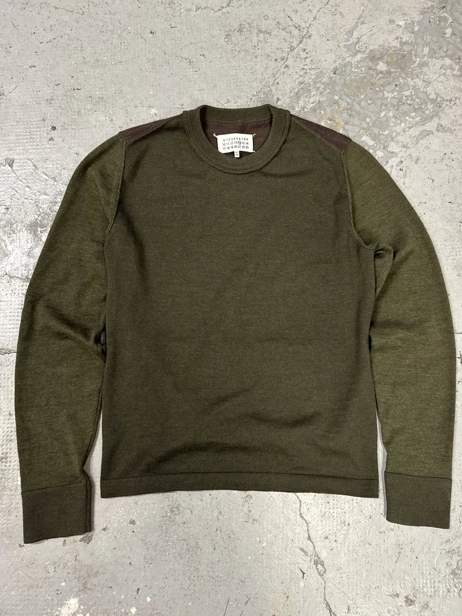 SS2016 Maison Margiela Olive Knit Sweater (S) zVLFgcb 1