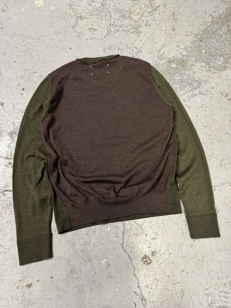 SS2016 Maison Margiela Olive Knit Sweater (S) zVLFgcb 4