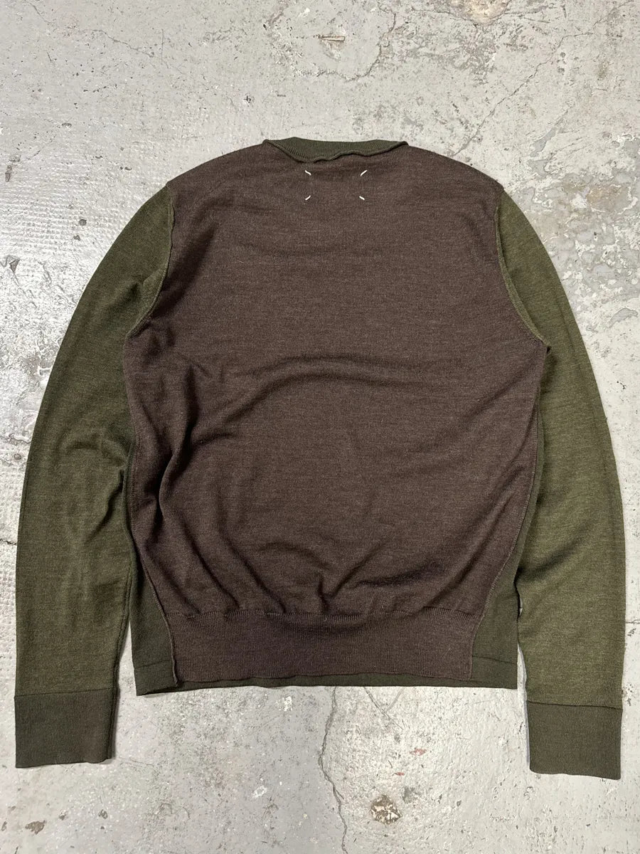 SS2016 Maison Margiela Olive Knit Sweater (S) zVLFgcb 5