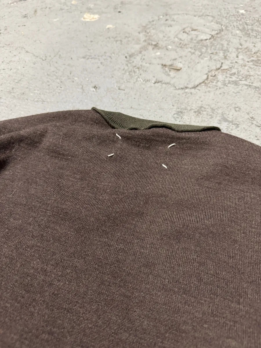SS2016 Maison Margiela Olive Knit Sweater (S) zVLFgcb 6