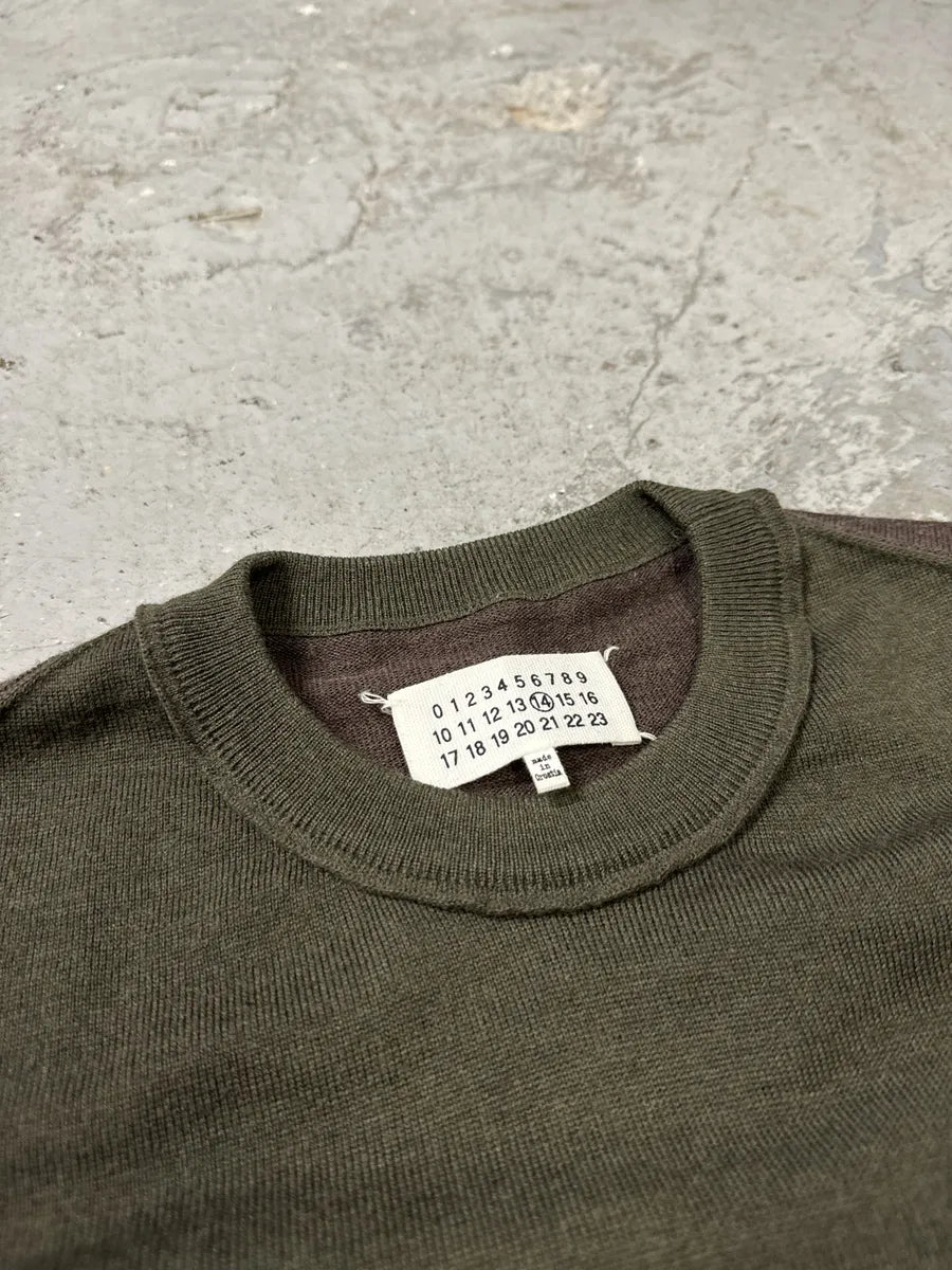 SS2016 Maison Margiela Olive Knit Sweater (S) zVLFgcb 7
