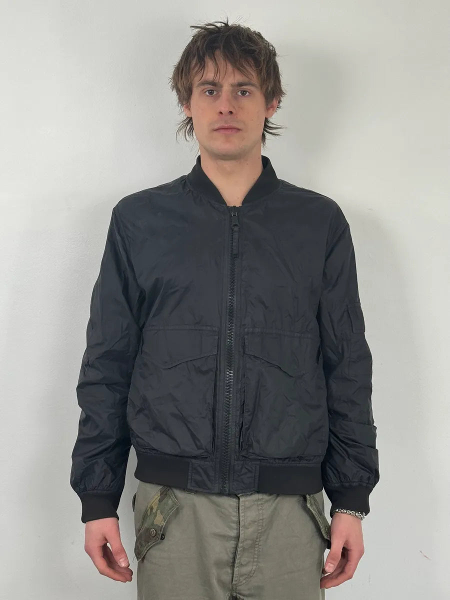 SS2016 Our Legacy Silky Black Bomber Jacket LiLmfCE 1