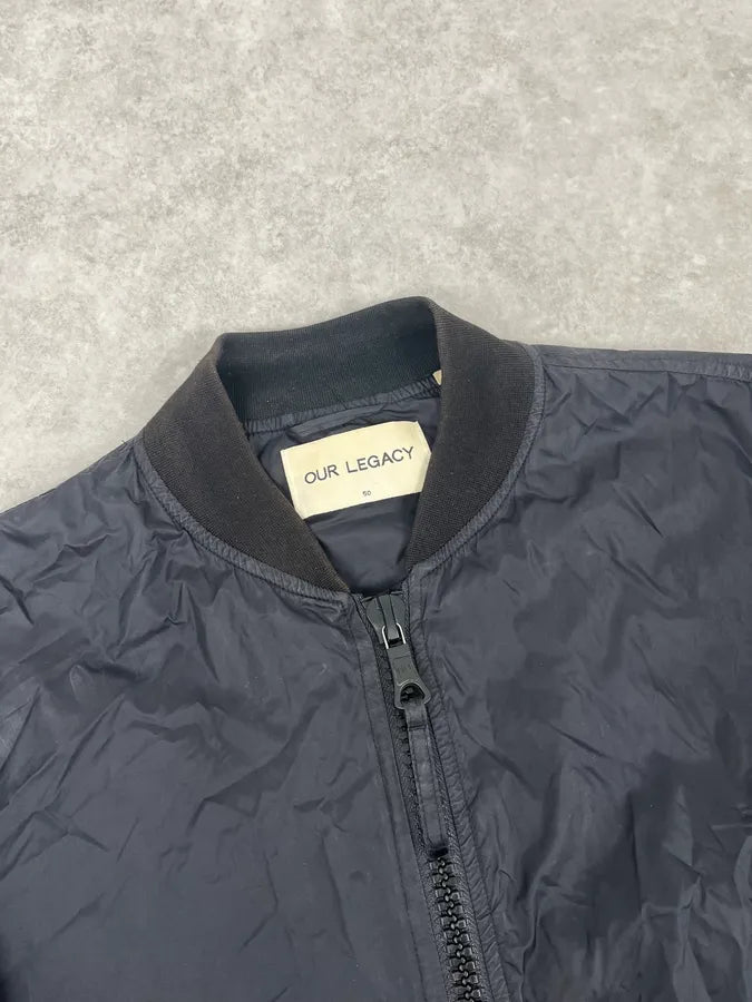 SS2016 Our Legacy Silky Black Bomber Jacket LiLmfCE 3