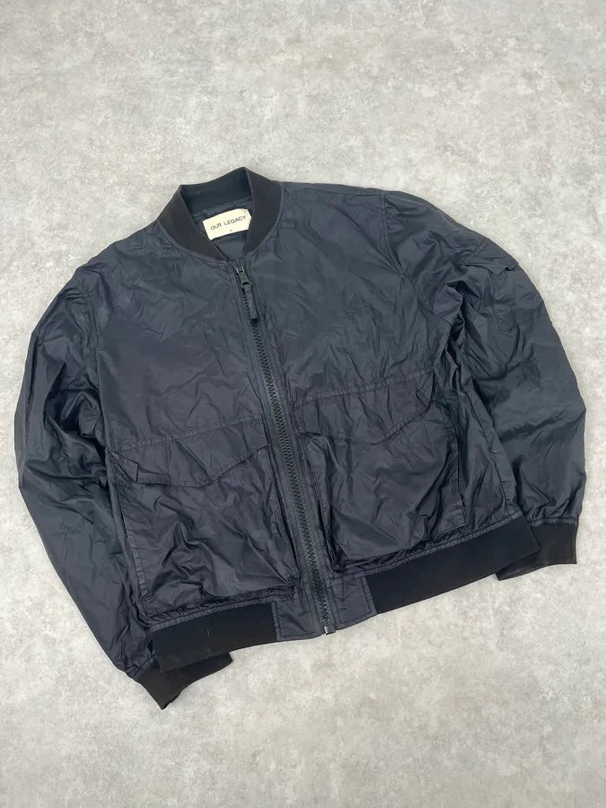 SS2016 Our Legacy Silky Black Bomber Jacket LiLmfCE 4