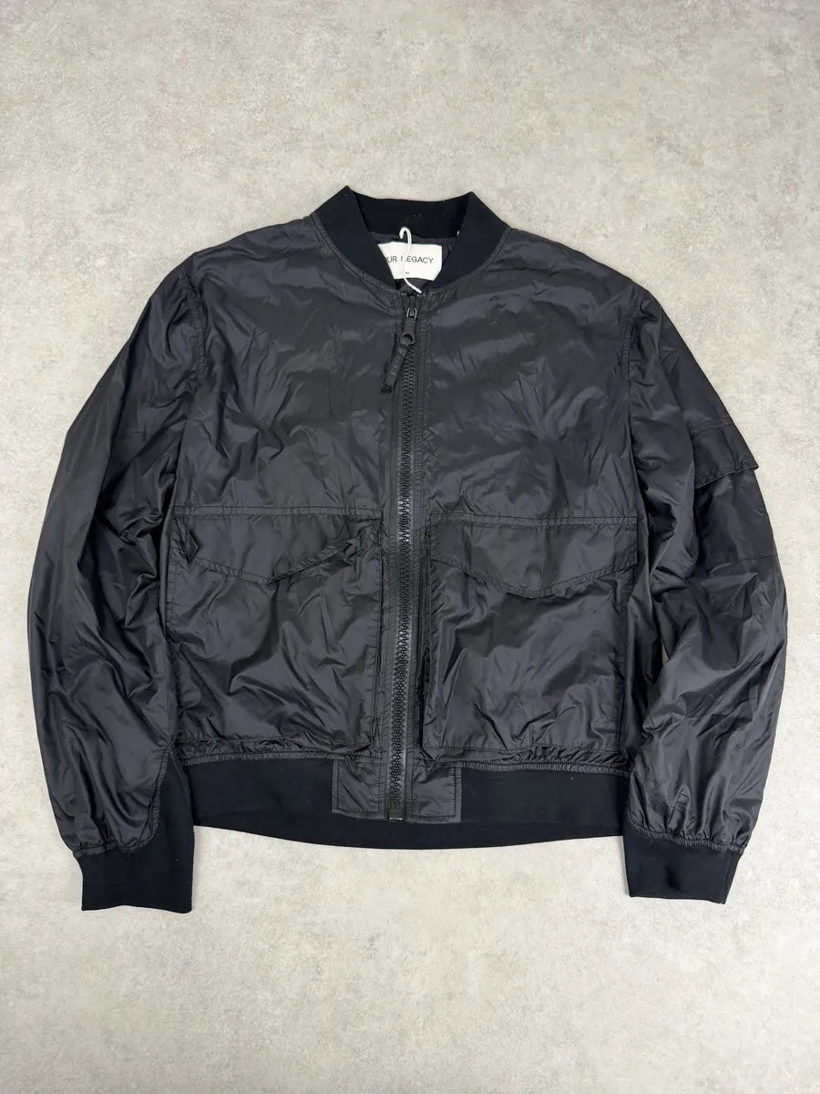 SS2016 Our Legacy Silky Black Light Nylon Jacket ziNbMlc 0