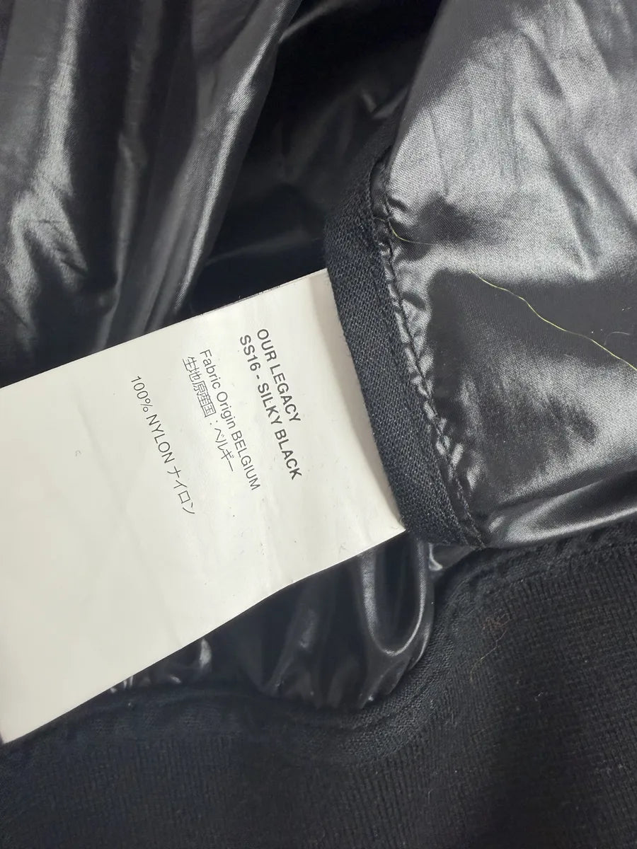 SS2016 Our Legacy Silky Black Light Nylon Jacket ziNbMlc 10