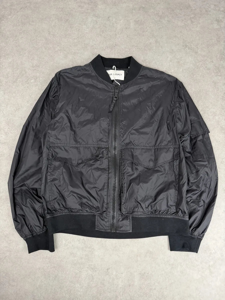 SS2016 Our Legacy Silky Black Light Nylon Jacket ziNbMlc 4
