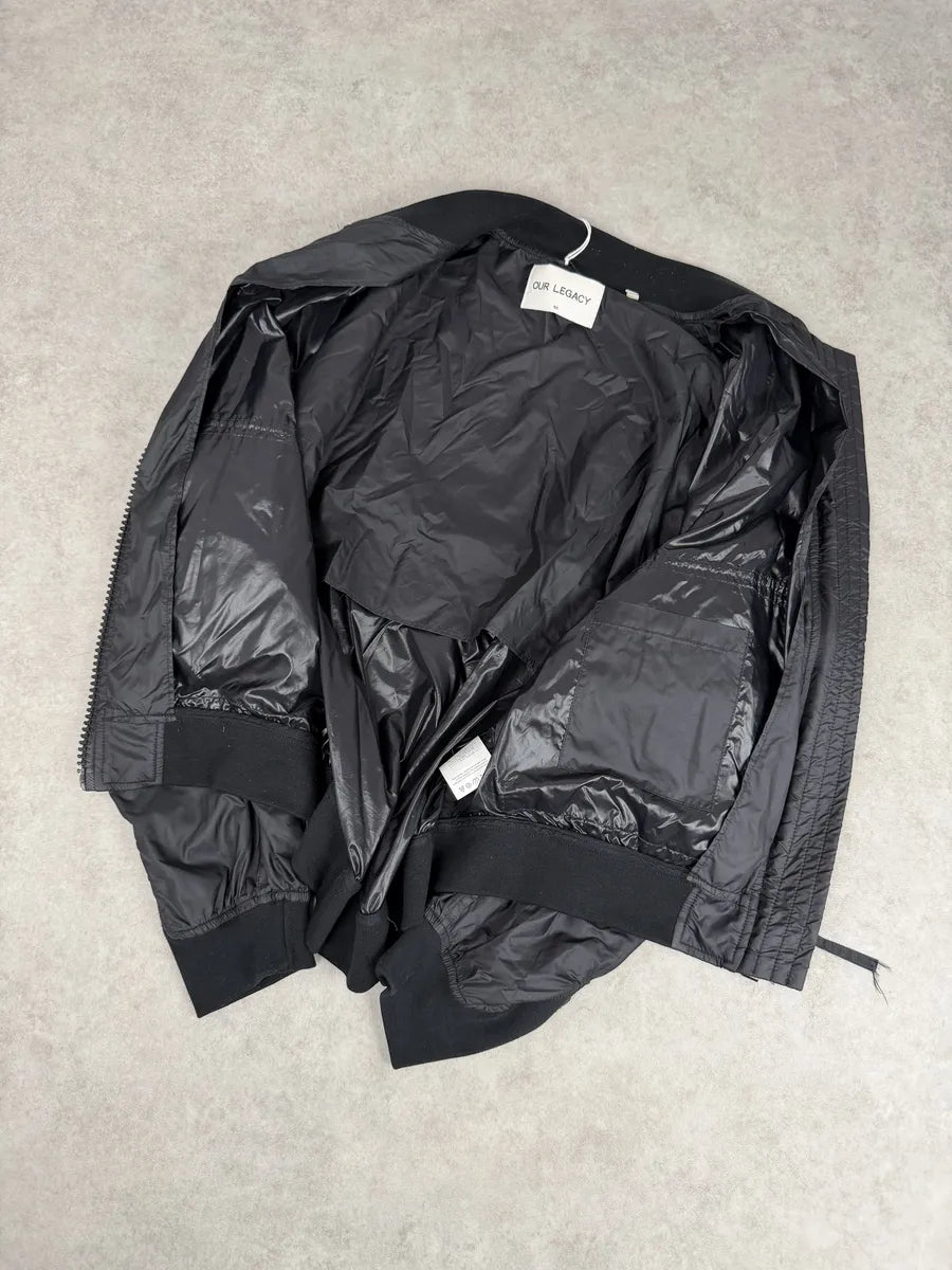 SS2016 Our Legacy Silky Black Light Nylon Jacket ziNbMlc 6