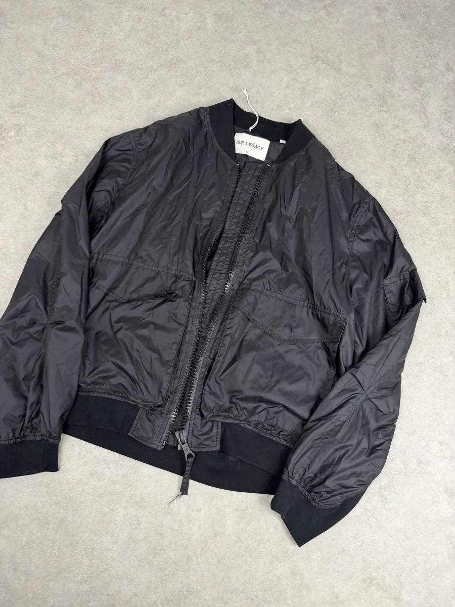 SS2016 Our Legacy Silky Black Light Nylon Jacket ziNbMlc 7