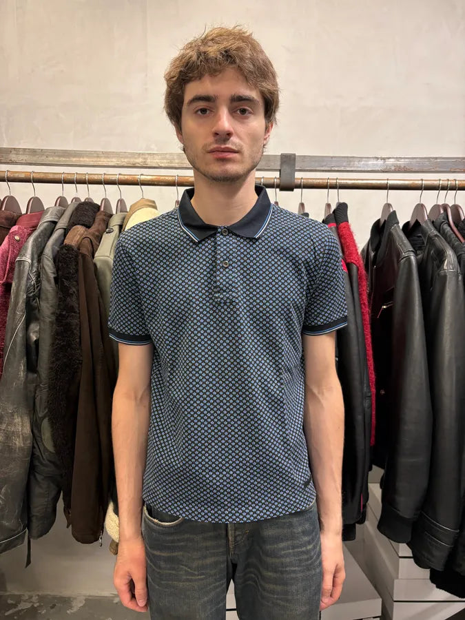 SS2016 Prada Blue Star Polo Shirt HlXRvxA 1
