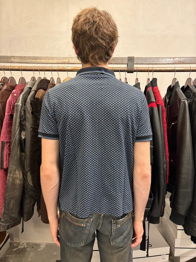 SS2016 Prada Blue Star Polo Shirt HlXRvxA 2