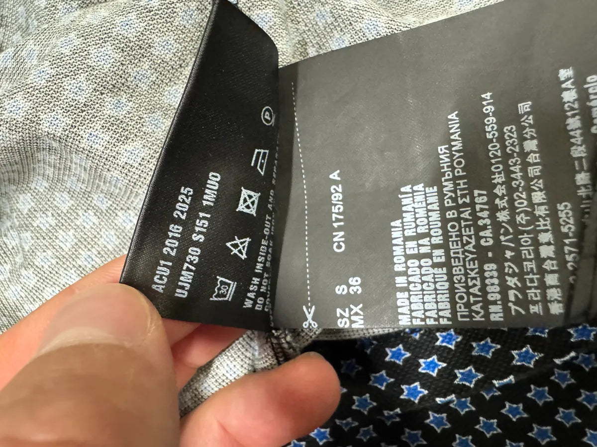 SS2016 Prada Blue Star Polo Shirt HlXRvxA 8