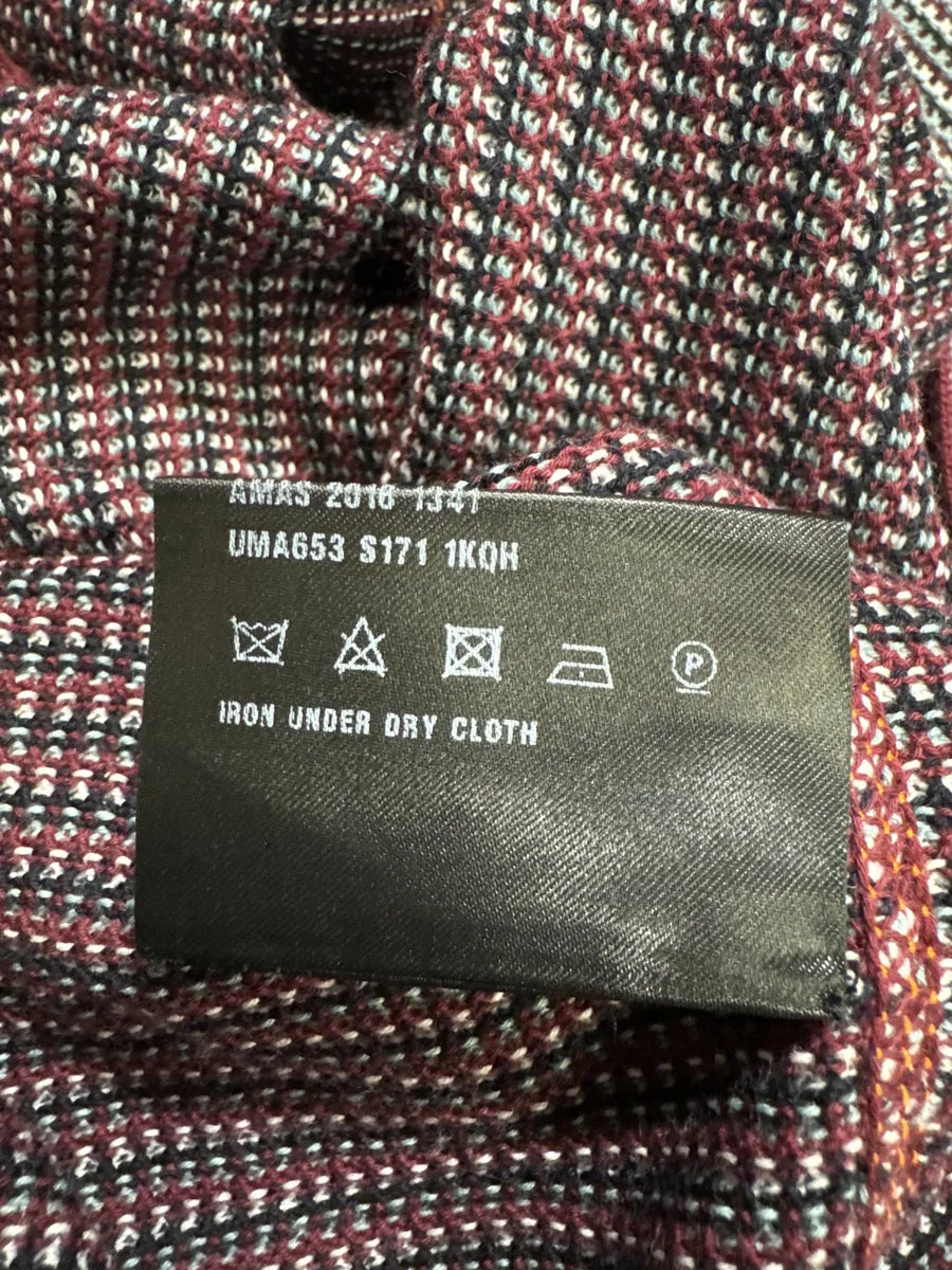 SS2016 Prada Contemporary Bordeaux Knit Polo Shirt (S/M) TiFvdKM 6