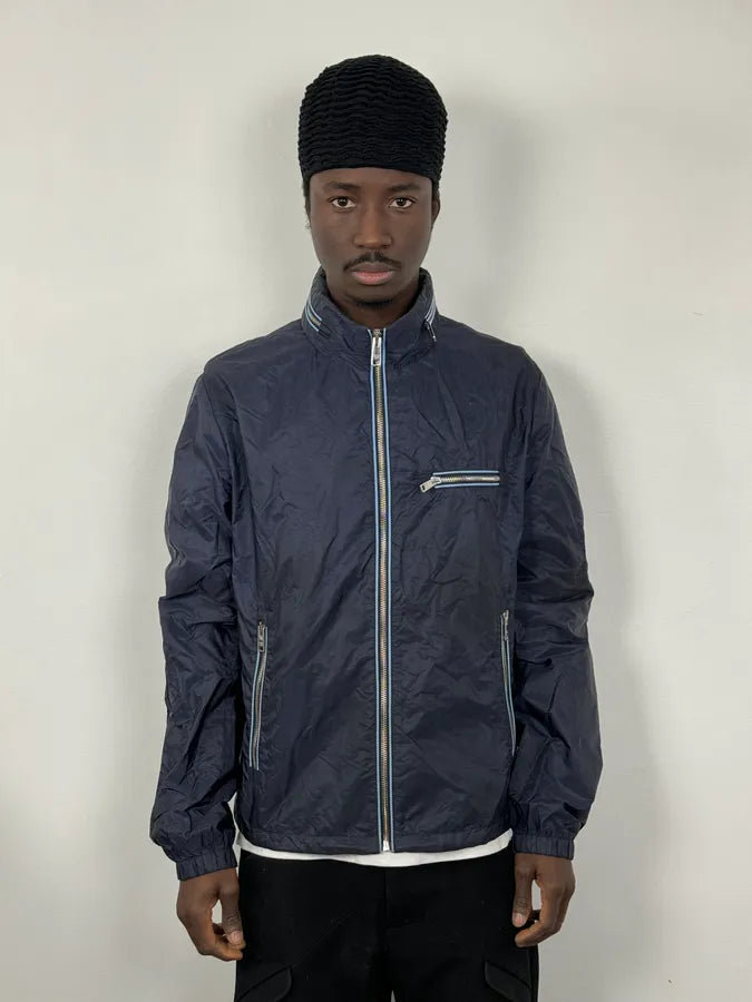 SS2016 Prada Navy Light Windbreaker Jacket ZEEnjtf 1