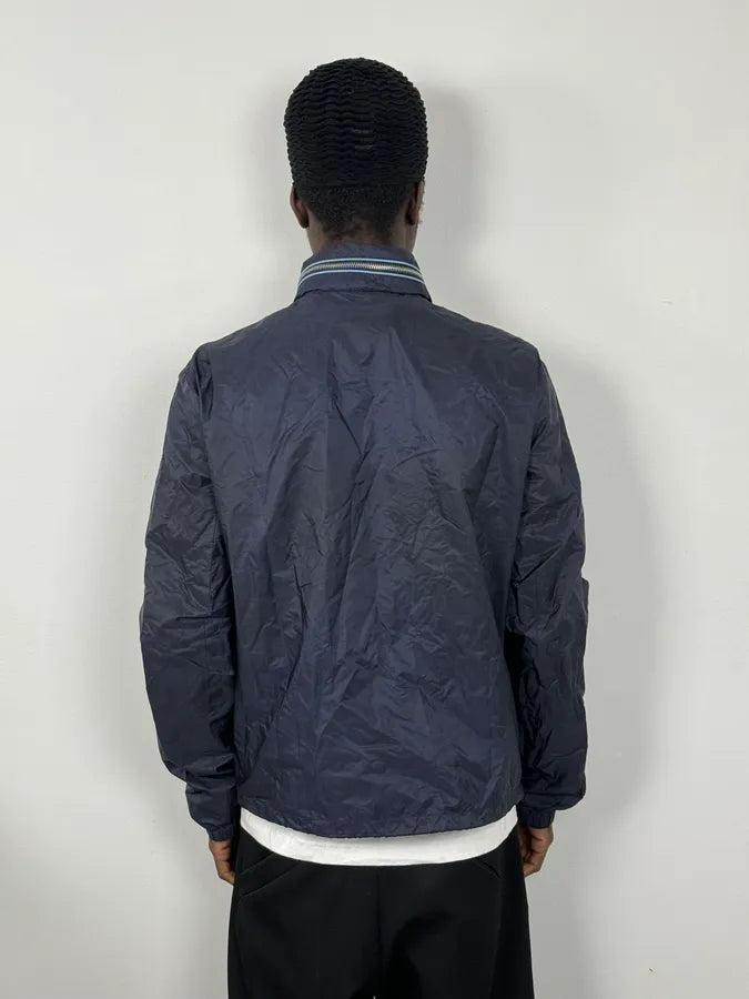 SS2016 Prada Navy Light Windbreaker Jacket ZEEnjtf 2