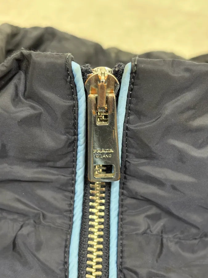 SS2016 Prada Navy Light Windbreaker Jacket ZEEnjtf 9