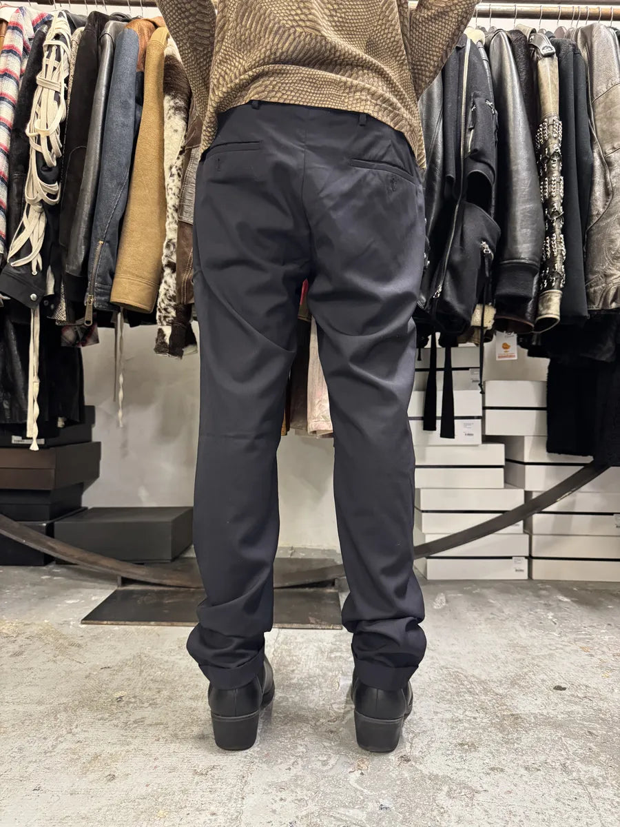 SS2016 Prada Navy Tailored Pants HWFnXmu 3