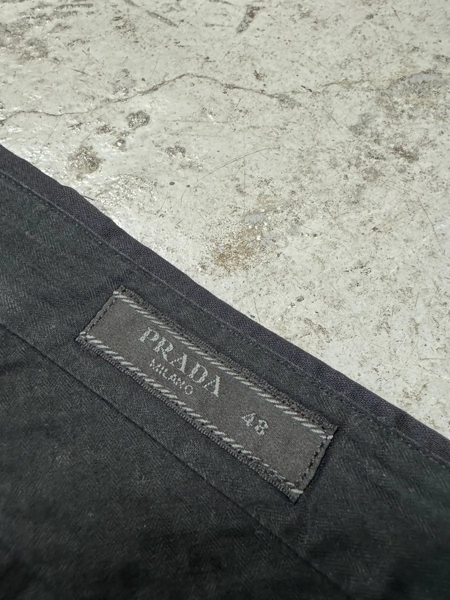 SS2016 Prada Navy Tailored Pants HWFnXmu 9