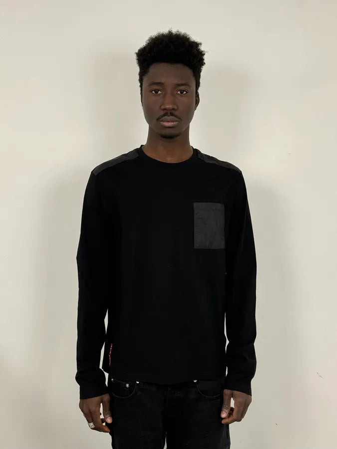 SS2016 Prada Nylon Pocket Black Longsleeves XUfSnZZ 1