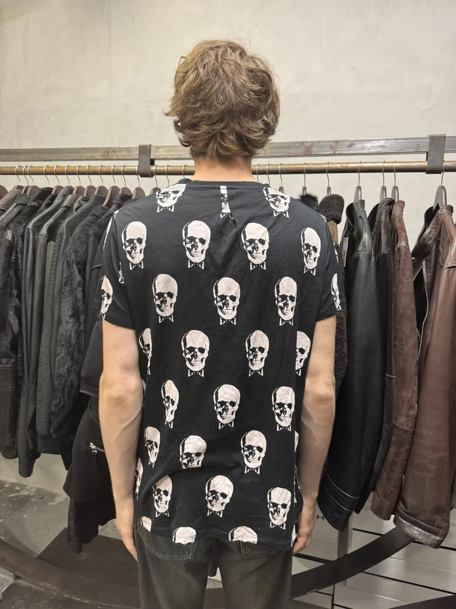SS2016 Saint Laurent Black & White Skull T-Shirt NoPjoyz 2