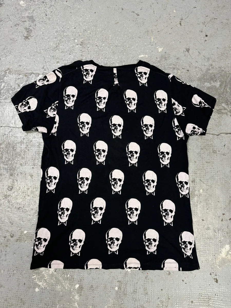 SS2016 Saint Laurent Black & White Skull T-Shirt NoPjoyz 3