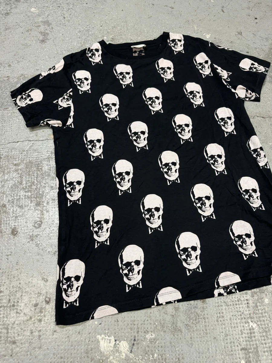 SS2016 Saint Laurent Black & White Skull T-Shirt NoPjoyz 8