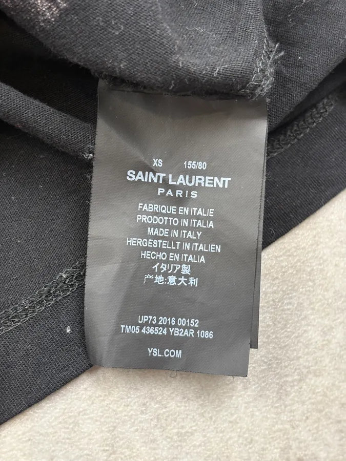 SS2016 Saint Laurent Black Leopard T-Shirt tVKsIPu 7