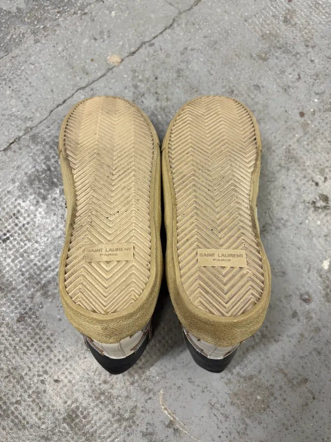 SS2016 Saint Laurent White High Stars Shoes YyQzQHf 7