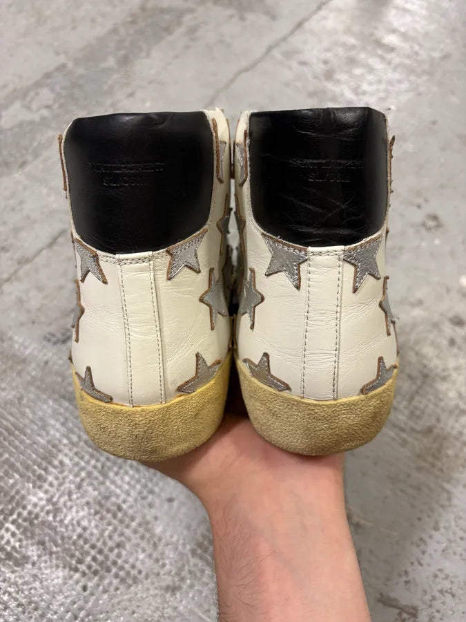 SS2016 Saint Laurent White High Stars Shoes YyQzQHf 6
