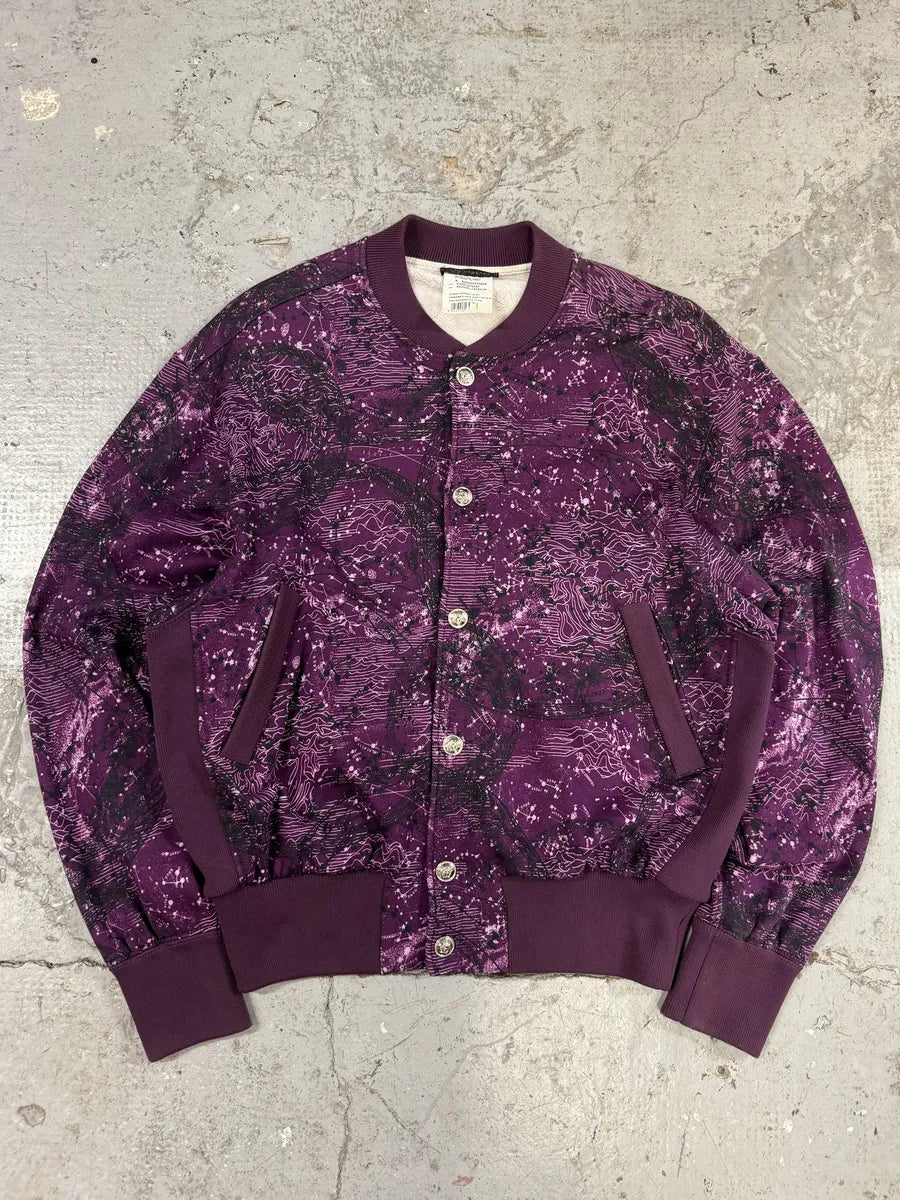 SS2016 Versace Galaxy Astrology Purple Bomber Jacket (M) zEskYqL 0