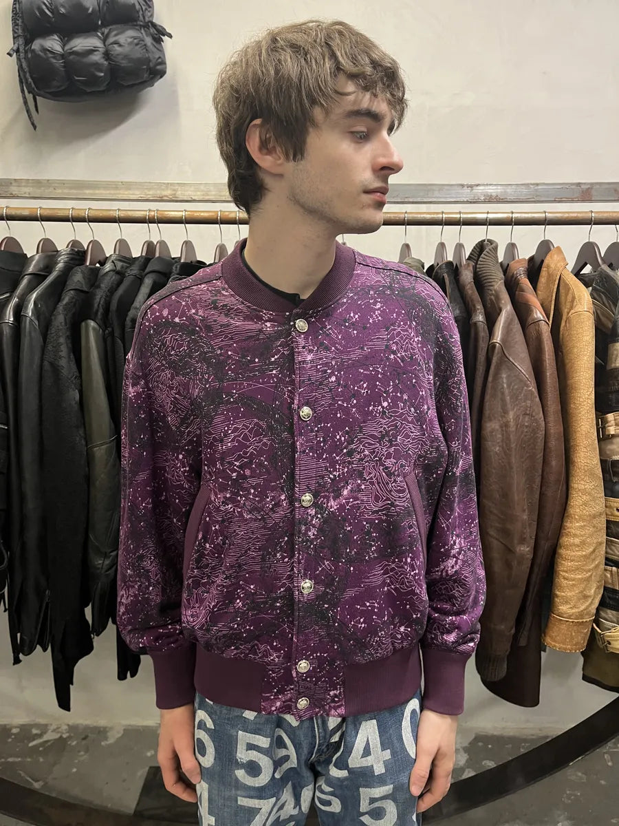 SS2016 Versace Galaxy Astrology Purple Bomber Jacket (M) zEskYqL 2