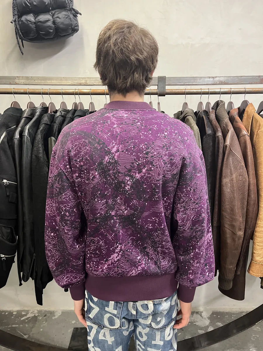 SS2016 Versace Galaxy Astrology Purple Bomber Jacket (M) zEskYqL 3