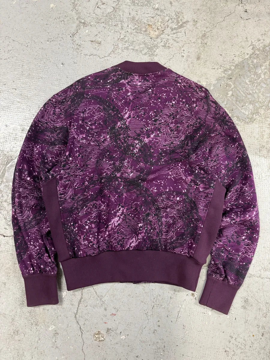 SS2016 Versace Galaxy Astrology Purple Bomber Jacket (M) zEskYqL 4