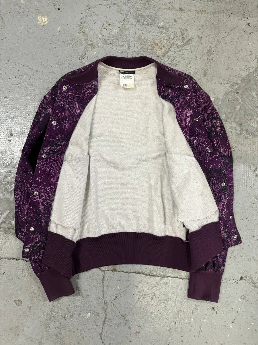 SS2016 Versace Galaxy Astrology Purple Bomber Jacket (M) zEskYqL 5